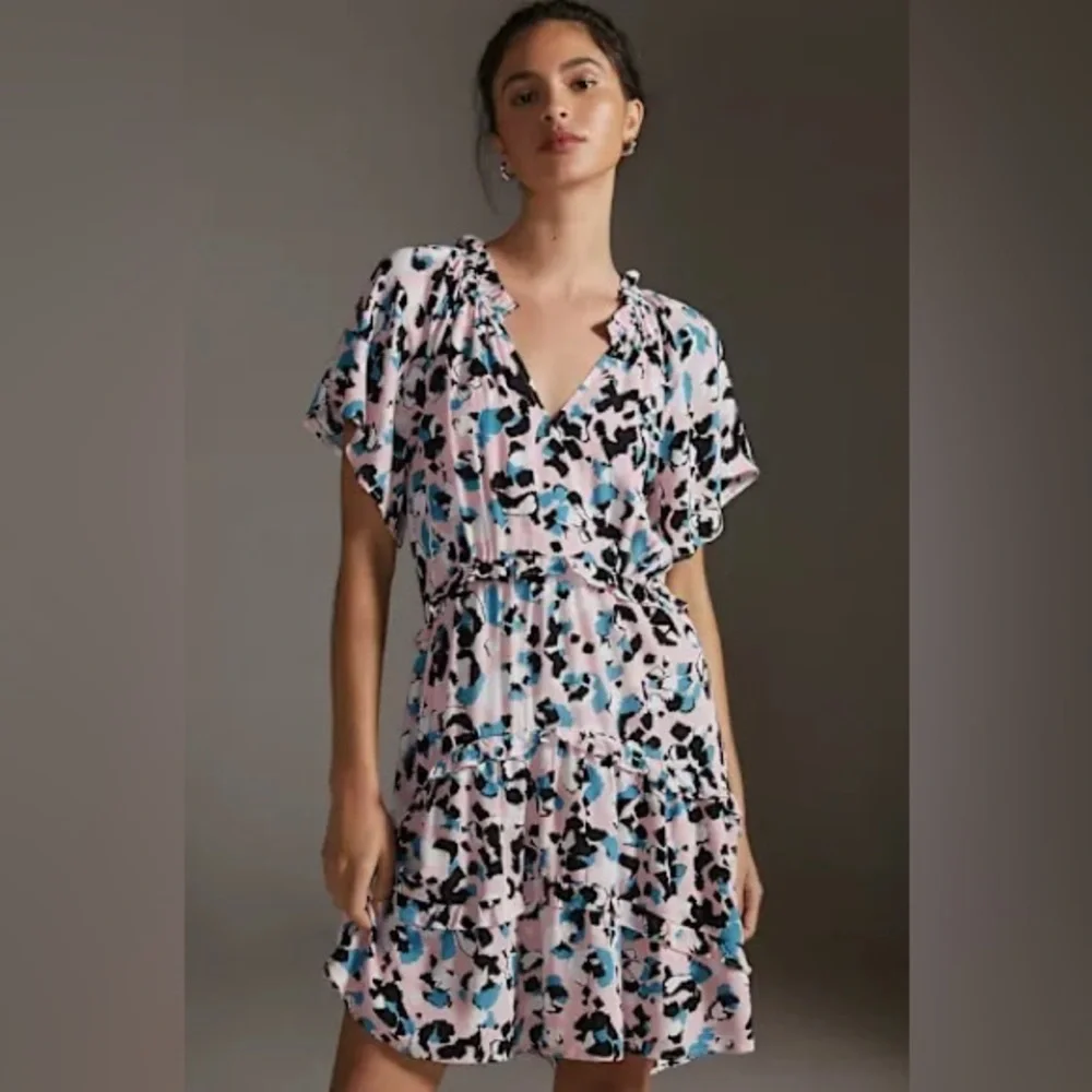 floral mesh midi dress Brielle Black Leaf Embroidered Velvet Midi Dress, M / Black